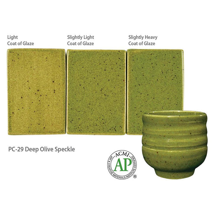 Amaco Potter's Choice Deep Olive Speckle Brush-on Glaze