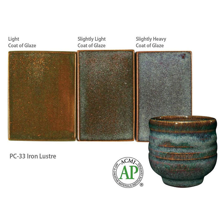 Amaco Potter's Choice Iron Lustre Brush-on Glaze