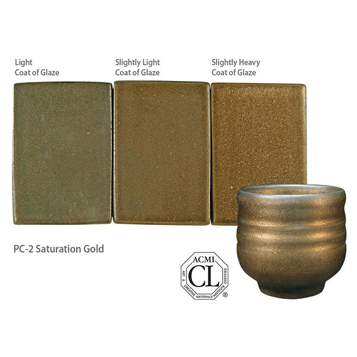 Amaco Potter's Choice Saturation Gold Brush-on Glaze