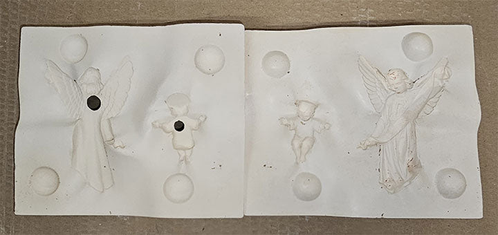 Potterycrafts Baby Jesus and Angel Plaster Mould