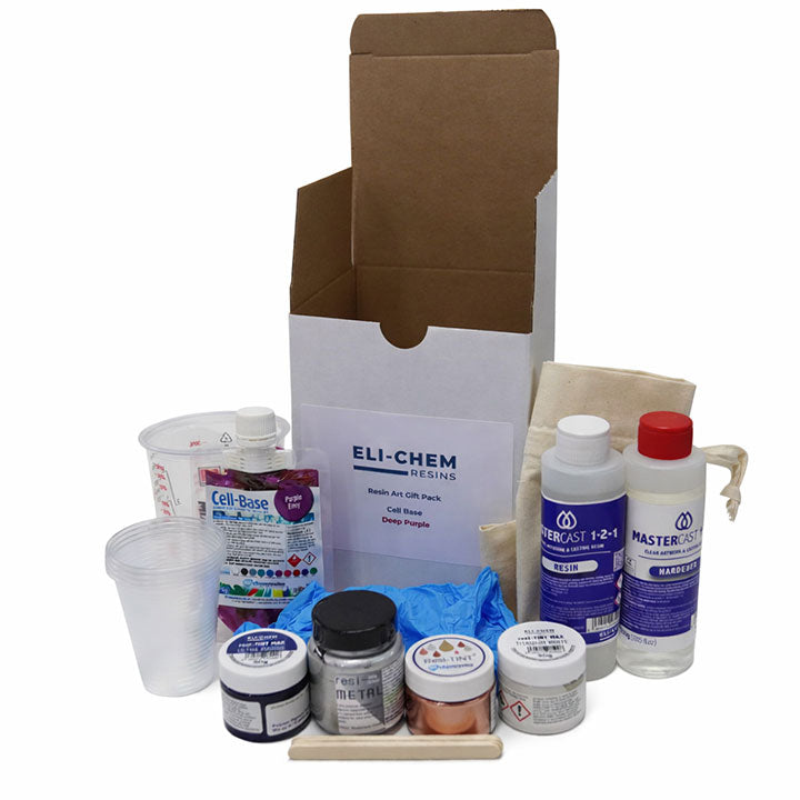 Eli-Chem Resin Art Gift Pack Cell-Base Deep Purple