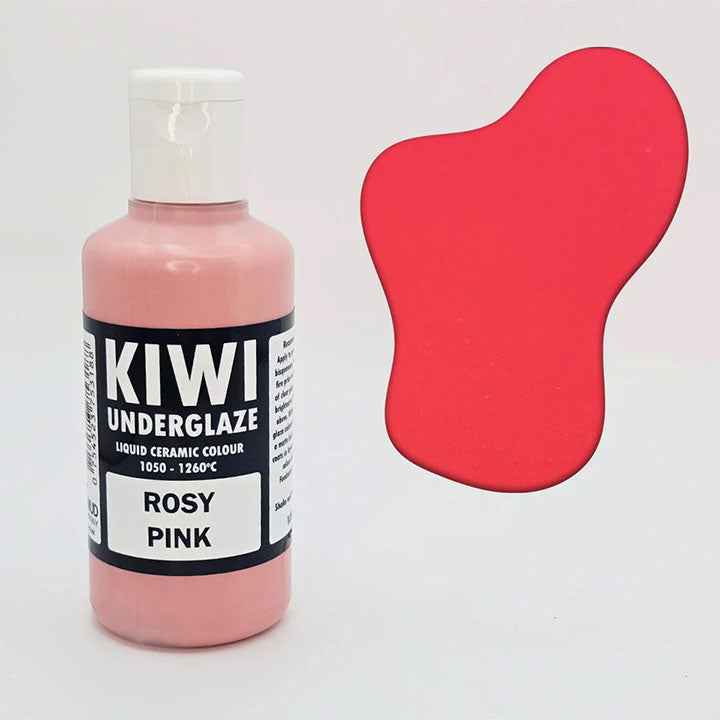 Kiwi Rosy Pink Brush-on Underglaze