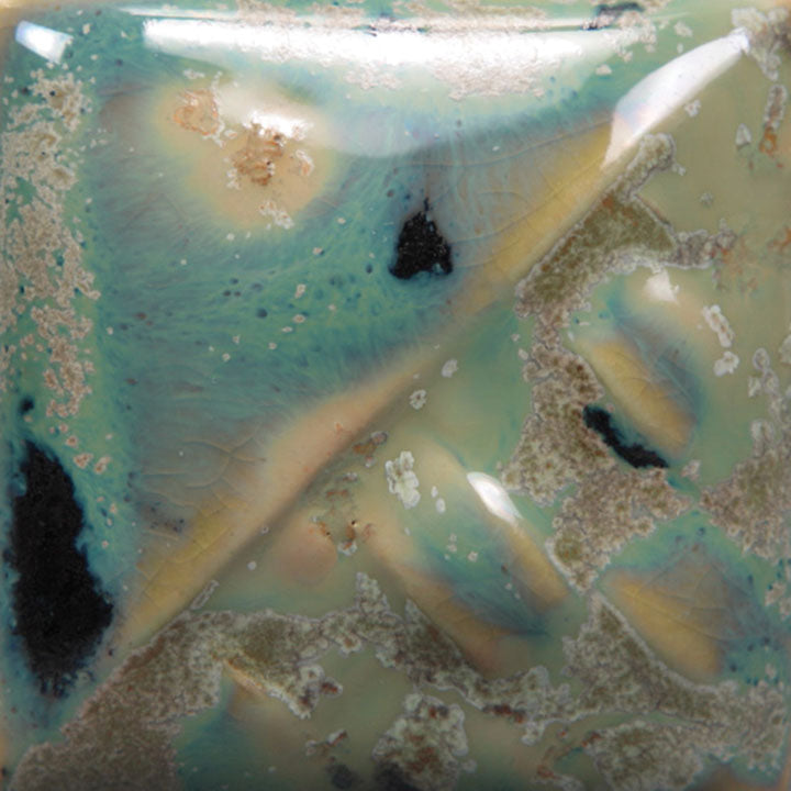 Mayco Stoneware Crystal Aurora Green Brush-on Glaze