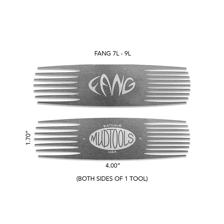 Mudtools Large Fang Stainless Steel Scoring Tool