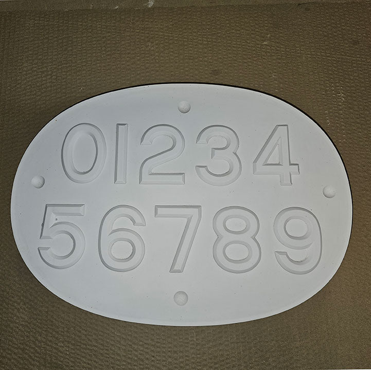 Potterycrafts Numbers Plaster Master Mould