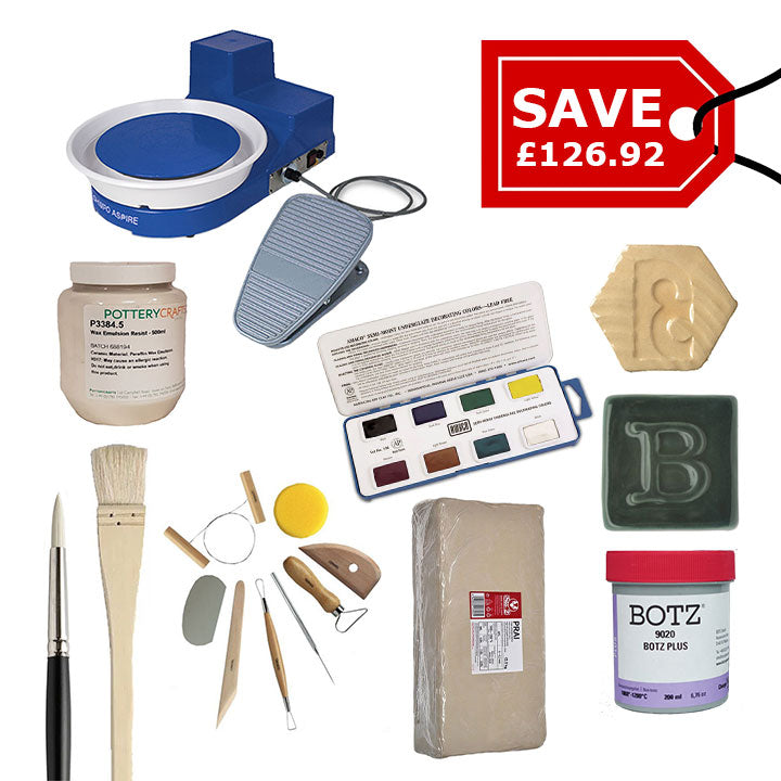 Potterycrafts Tabletop Pottery Wheel Starter Set