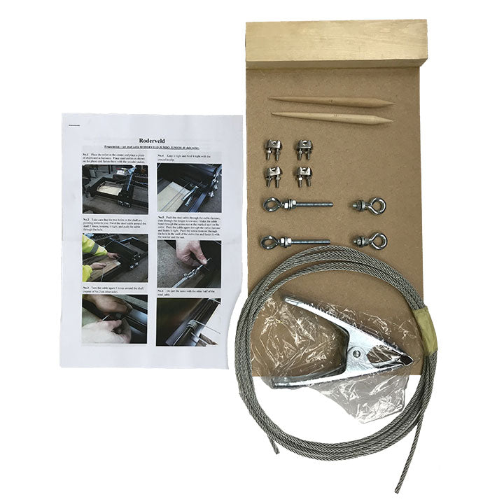 Roderveld JJ40 Jumbo Tabletop Slab Roller Steel Cable Repair Kit