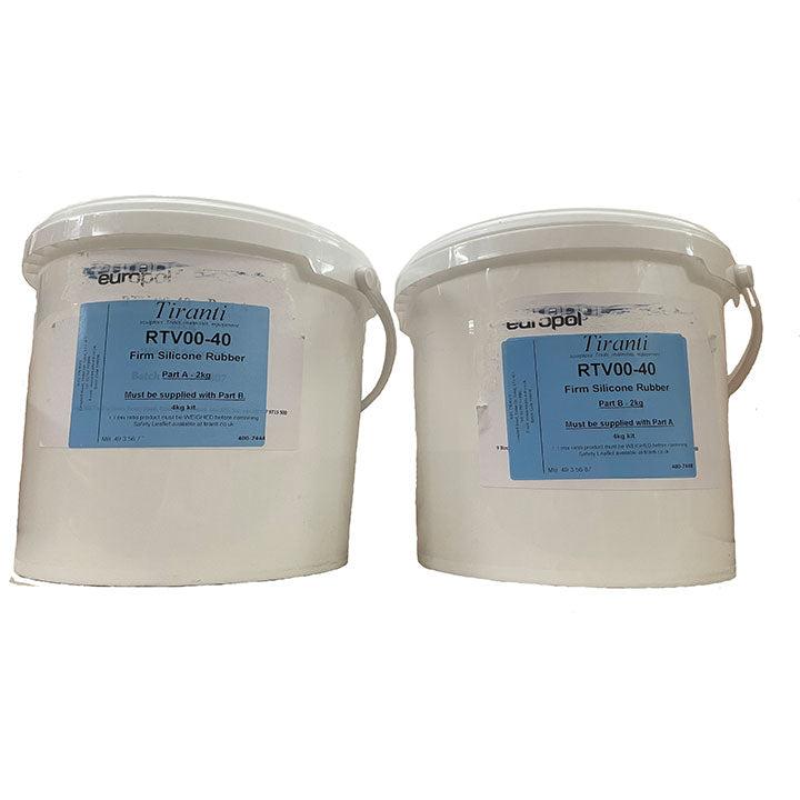 Tiranti RTV00-40 Firm Skin Safe Silicone Rubber Kit