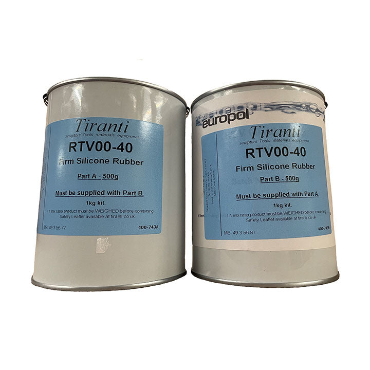 Tiranti RTV00-40 Firm Skin Safe Silicone Rubber Kit