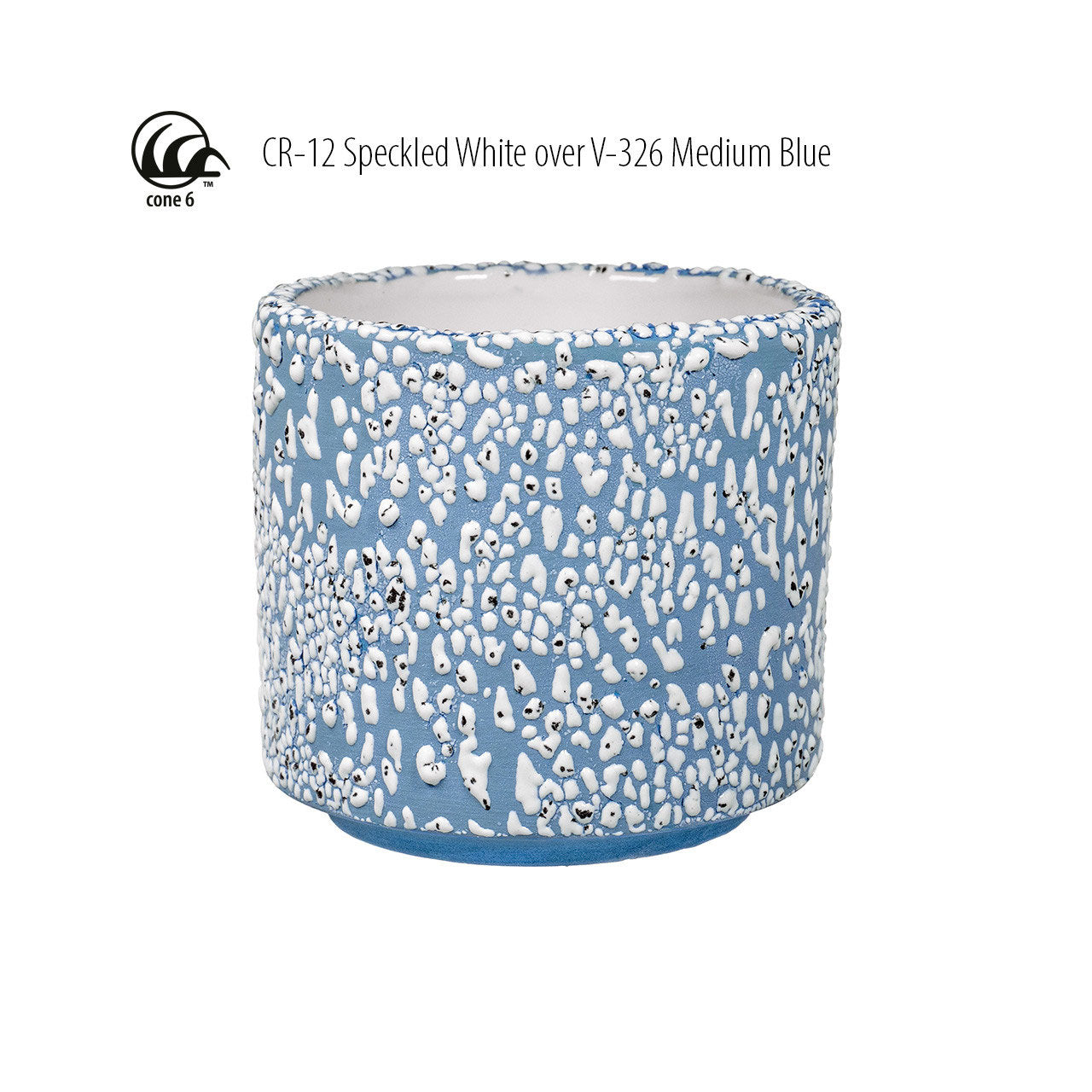 Amaco Crawls Speckled White Brush-on Glaze