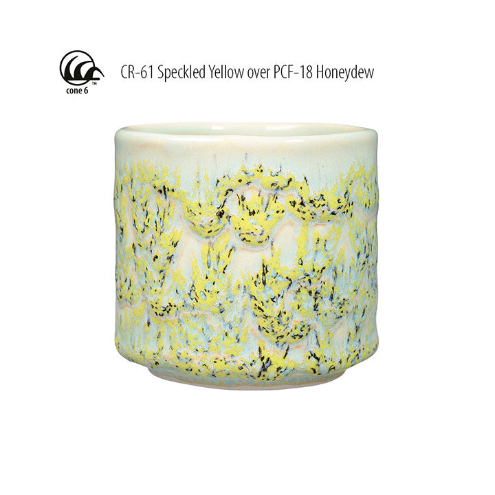 Amaco Crawls Speckled Yellow Brush-on Glaze
