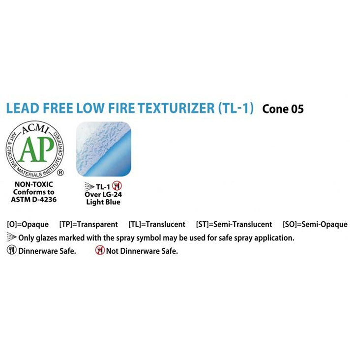 Amaco Low Fire Leadfree Glaze Texturizer