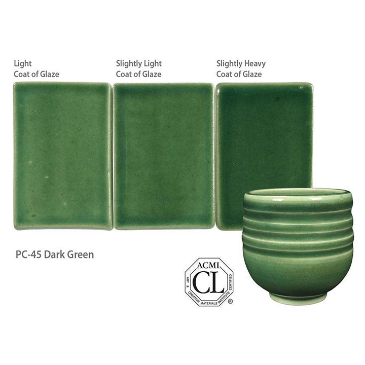 Amaco Potter's Choice Dark Green Brush-on Glaze
