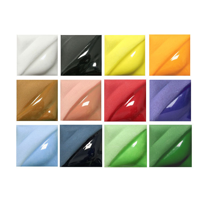 Amaco Velvet Underglaze 12 Palette Pack A12