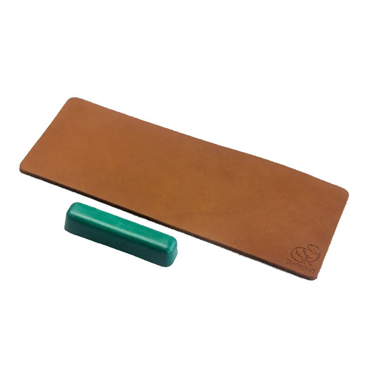 BeaverCraft Leather Strop for Honing with Polishing Compound