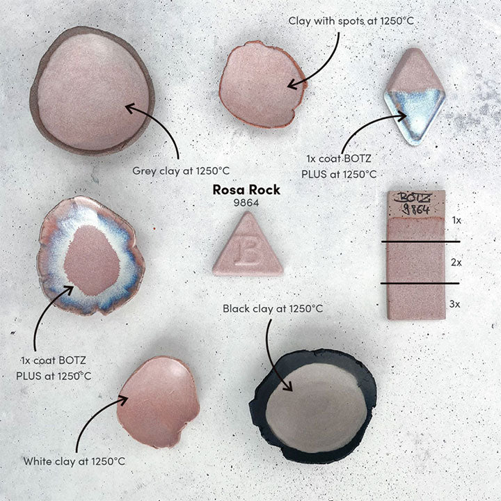 Botz Pink Rock Stoneware Brush-on Glaze