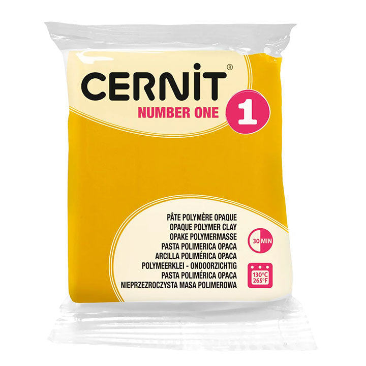 Cernit Number One Yellow Polymer Clay