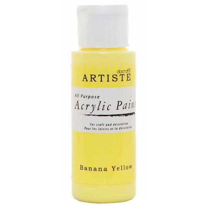 DoCrafts Artiste Banana Yellow Acrylic Paint