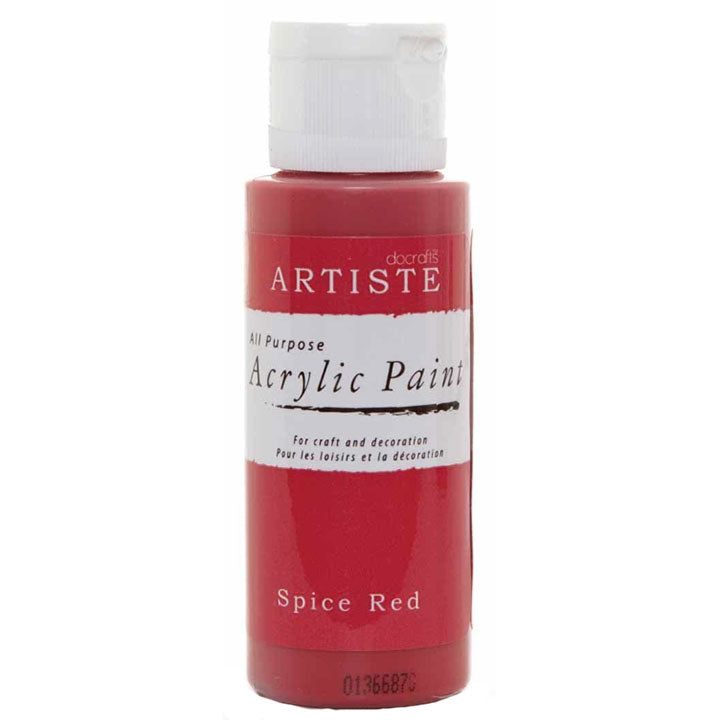 DoCrafts Artiste Spice Red Acrylic Paint