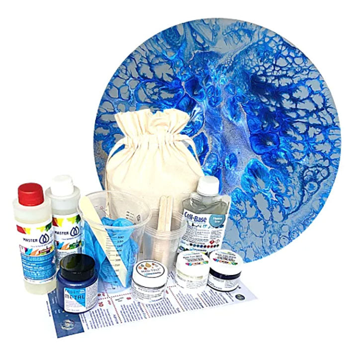 Eli-Chem Resin Art Gift Pack Cell-Base Sea Blues