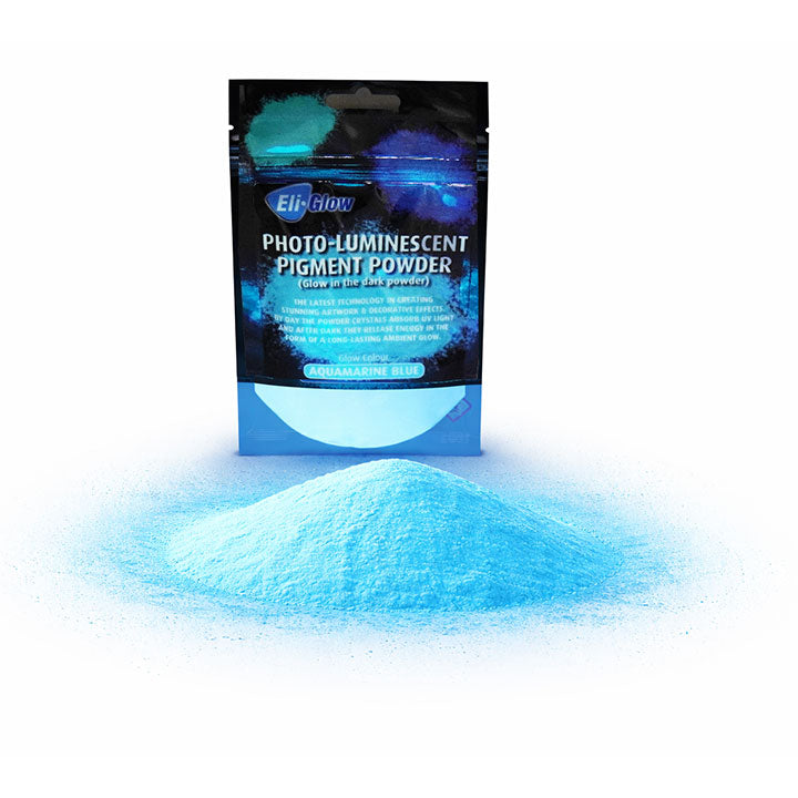 Eli-Glow Aquamarine Photo Luminescent Pigment Powder