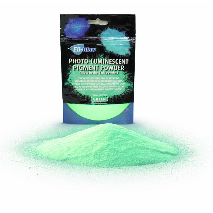 Eli-Glow Green Photo Luminescent Pigment Powder