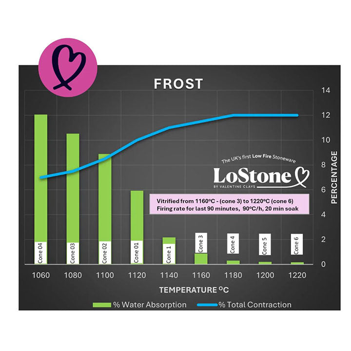 Valentine Frost LoStone Low Fire Clay