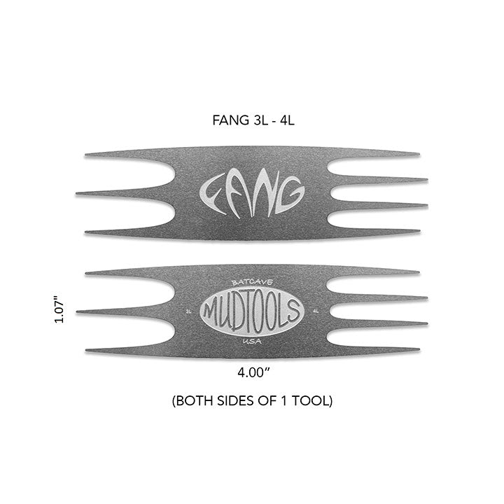 Mudtools Large Fang Stainless Steel Scoring Tool