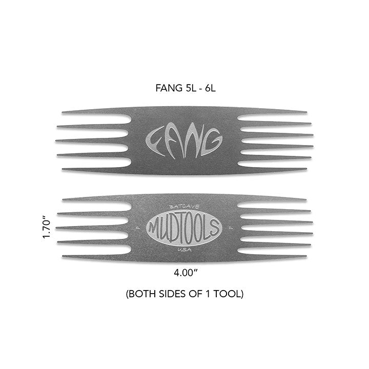 Mudtools Large Fang Stainless Steel Scoring Tool