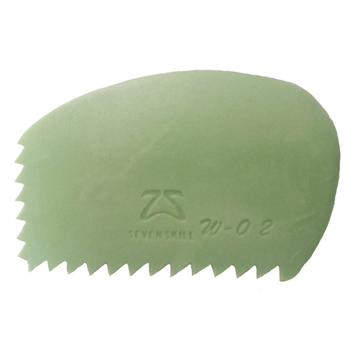 Neo Green Firm Silicone Rib Saw Edge Serrations