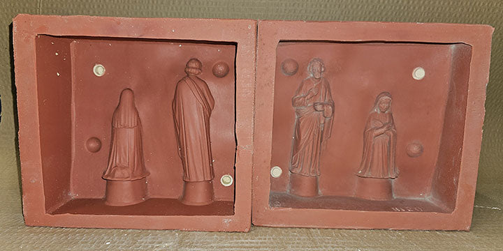 Potterycrafts Mary and Joseph Silicone Mould