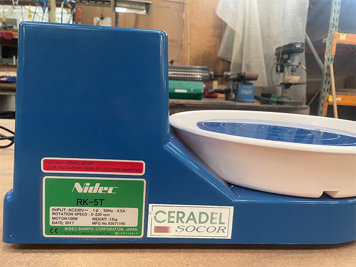 Shimpo Aspire RK-5TF Tabletop Pottery Wheel with Foot Pedal Reconditioned