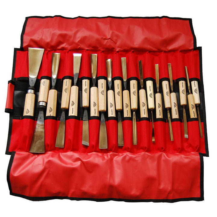 Stubai Woodcarving 20 Piece Tool Set and Tool Roll