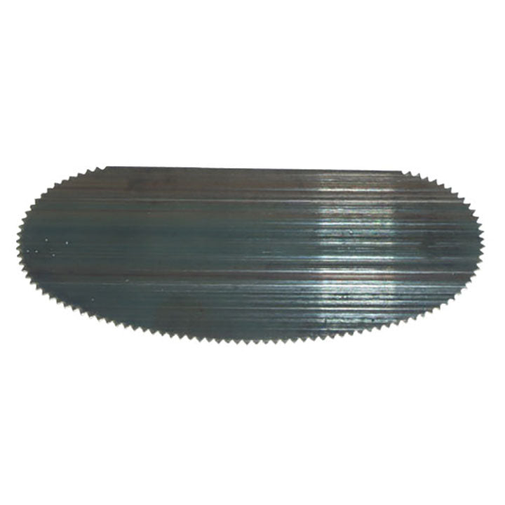 Tiranti Blue Steel Toothed Kidney Scraper