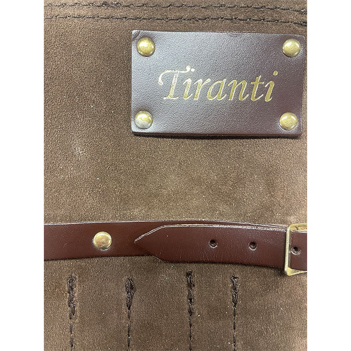 Tiranti Brown Suede Medium 14 Pocket Tool Roll