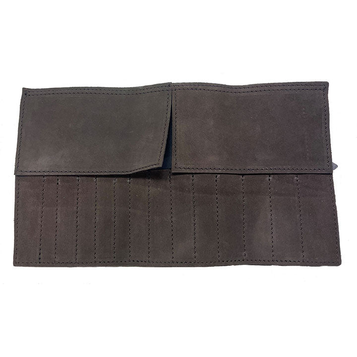 Tiranti Brown Suede Medium 14 Pocket Tool Roll