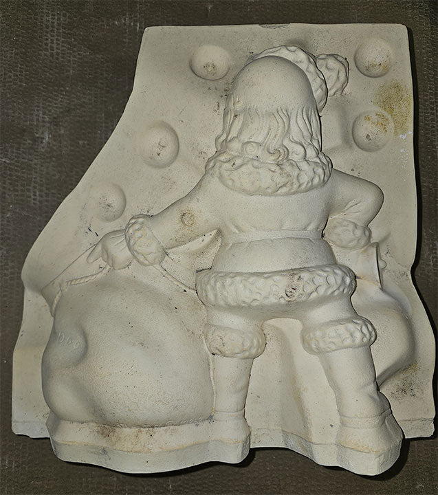 Potterycrafts Vintage Santa Clause with Sack Plaster Master Mould